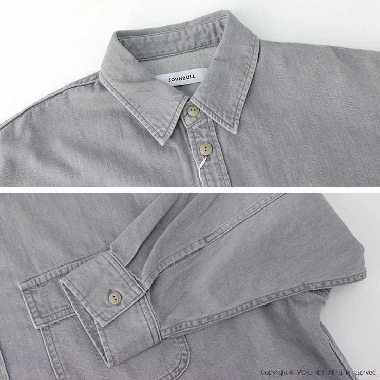 ジョンブル JOHNBULL デニム/ブラックデニムクロップドシャツ JL251S01/JL251S18 トップス 長袖 日本製 レディース 2025春夏 | Johnbull | 05
