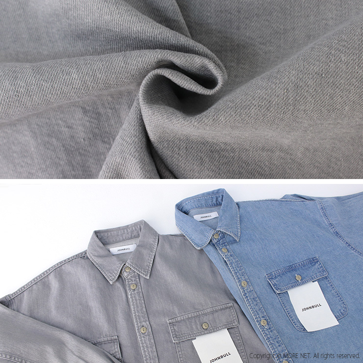 ジョンブル JOHNBULL デニム/ブラックデニムクロップドシャツ JL251S01/JL251S18 トップス 長袖 日本製 レディース 2025春夏 | Johnbull | 08