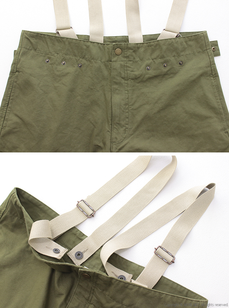 ジョンブル JOHNBULL ミリタリーサロペット JL253P09 ワイド カーゴ