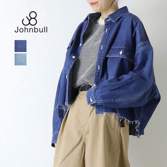 Johnbull（ジョンブル） デニムクロップドシャツ JL261S06 長袖
