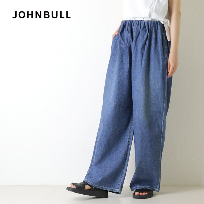 Johnbull（ジョンブル） デニムタックギャザーイージーパンツ JL262P19