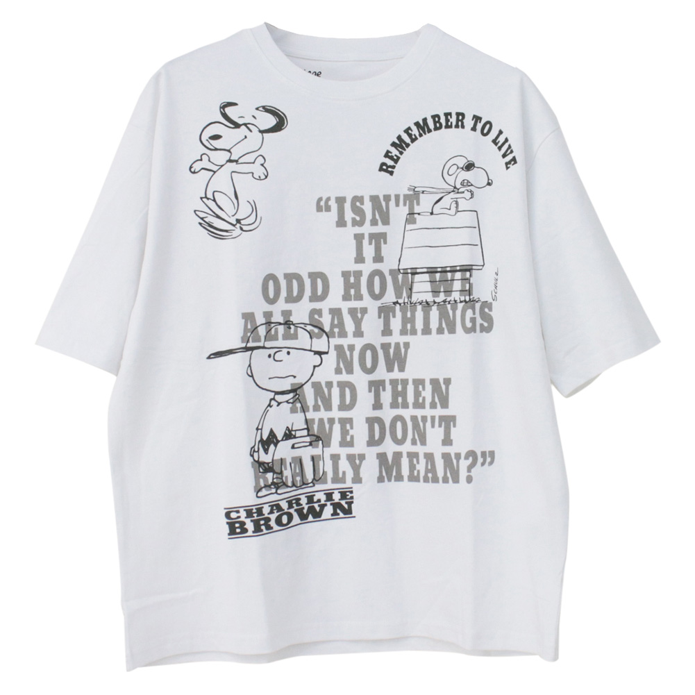 ジョンブル JOHNBULL ピーナッツコラボ コラージュプリントTシャツ JT251C51 メンズ スヌーピー 半袖 2025春夏 | Johnbull | 06
