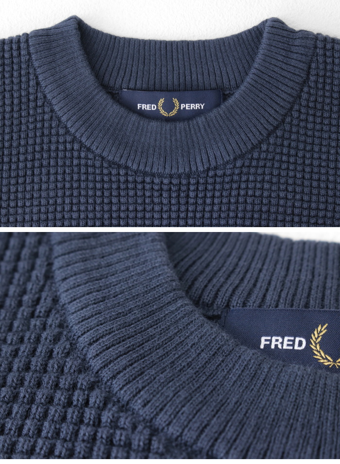 FRED PERRY（フレッドペリー） コットンワッフルニット K6507 メンズ