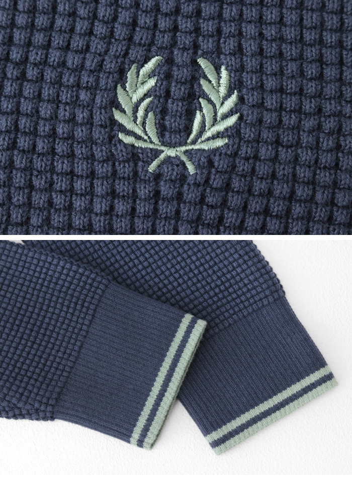 FRED PERRY（フレッドペリー） コットンワッフルニット K6507 メンズ