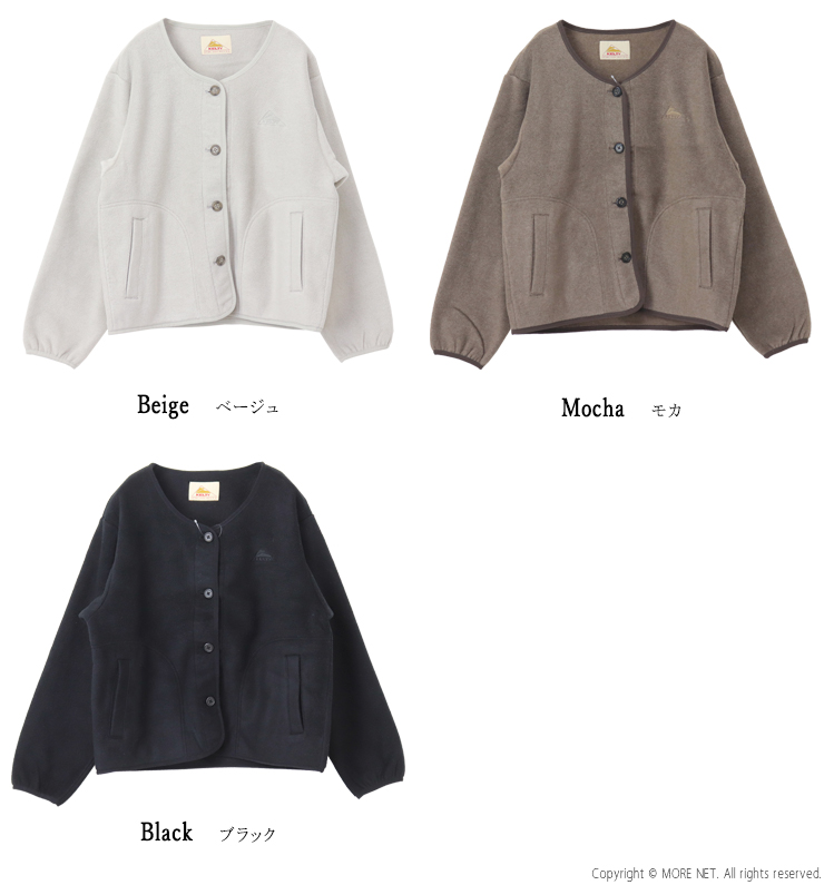 KELTY（ケルティ） パフリースカーディガン KE25212067 クルーネック