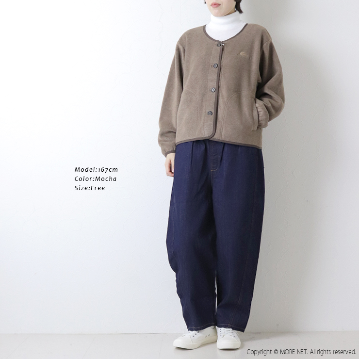 KELTY（ケルティ） パフリースカーディガン KE25212067 クルーネック