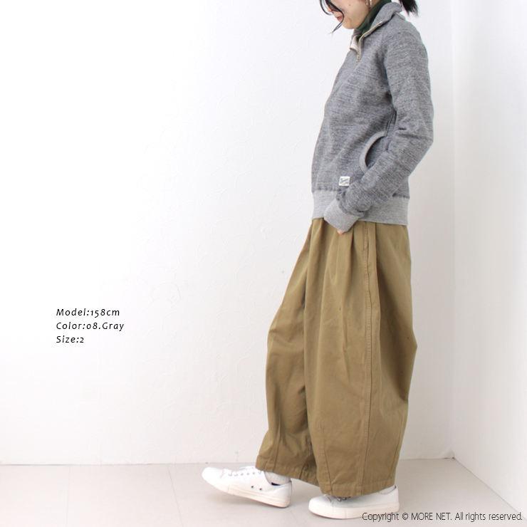 ケパニ Kepani ラフィー裏起毛スタンドネックジップアップスウェット Great Smoky グレートスモーキー KP1406MS 日本製  /返品・交換不可/SALE セール | Kepani | 04