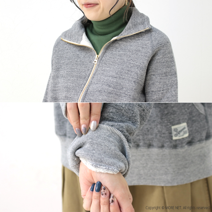 ケパニ Kepani ラフィー裏起毛スタンドネックジップアップスウェット Great Smoky グレートスモーキー KP1406MS 日本製  /返品・交換不可/SALE セール | Kepani | 06