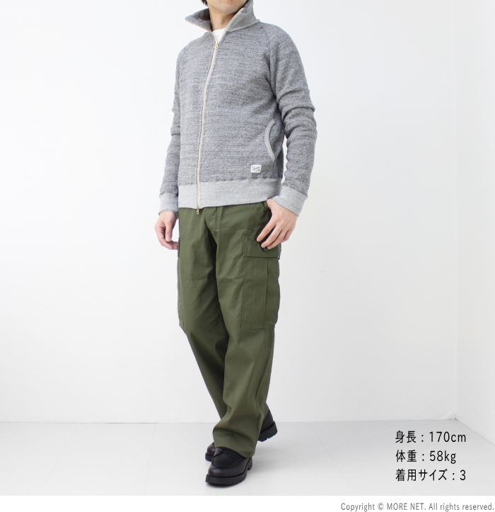 ケパニ Kepani ラフィー裏起毛 スタンドネック ジップアップスウェット Great Smoky グレートスモーキー KP1406MS メンズ 日本製 /返品・交換不可/SALE セール | Kepani | 10