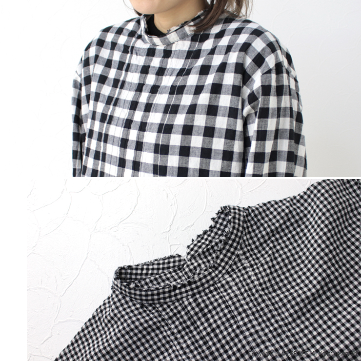 新品未使用　コットンリネン箔ギンガムチェック ワンピース Mサイズ 新品未使用 コットンリネン箔ギンガムチェック ワンピース Mサイズ