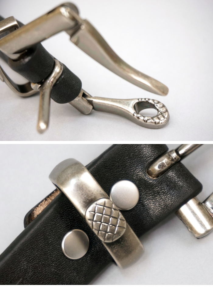 バーンズアウトフィッターズ BARNS OUTFITTERS 栃木レザー ファイヤーマンバックルベルト LE-4053 メンズ 日本製 | BARNS OUTFITTERS | 06