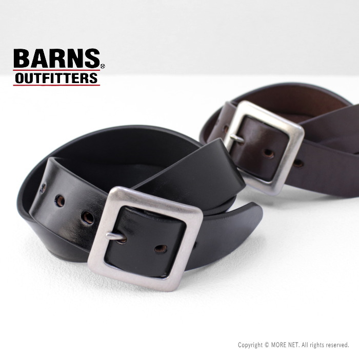 バーンズアウトフィッターズ BARNS OUTFITTERS 栃木レザー ギャリソンベルト LE-4342 メンズ レディース 日本製 40mm | BARNS OUTFITTERS