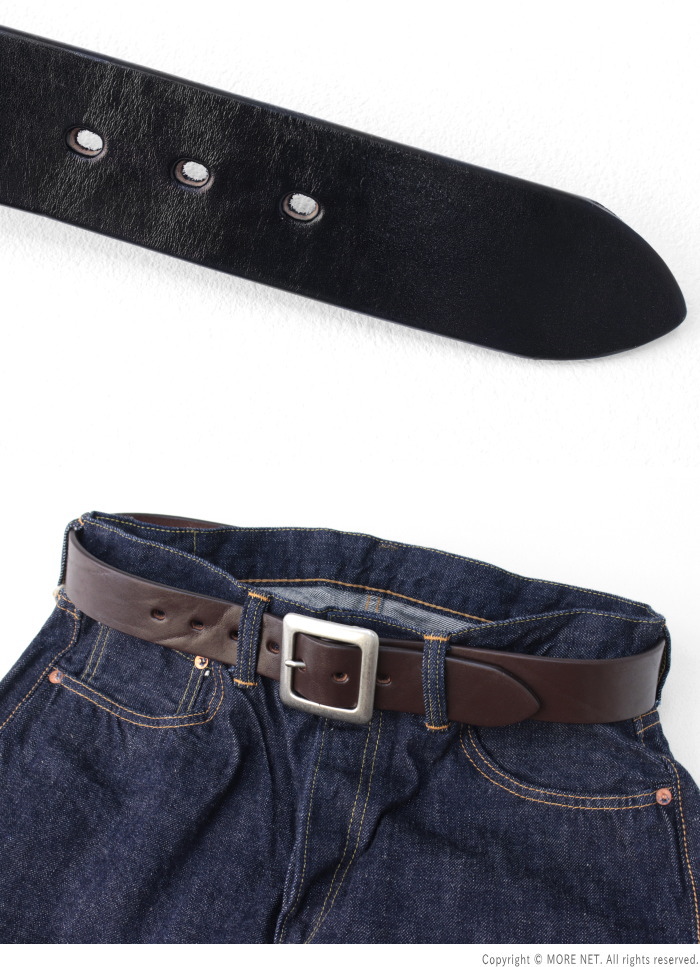 バーンズアウトフィッターズ BARNS OUTFITTERS 栃木レザー ギャリソンベルト LE-4342 メンズ レディース 日本製 40mm | BARNS OUTFITTERS | 06