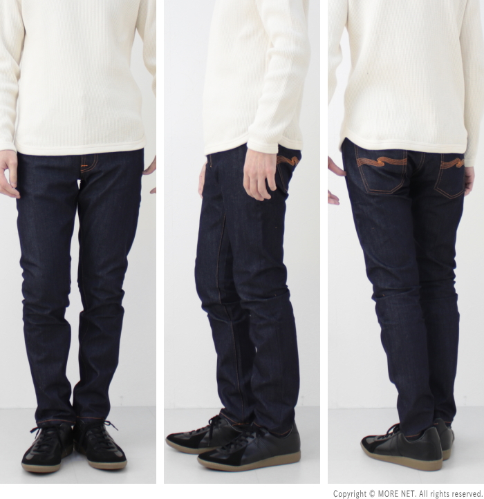 ヌーディージーンズ NUDIE JEANS タイトフィット LEAN DEAN リーンディーン メンズ イタリア製 レングス30 DRY 16  DIPS(498) テーパード