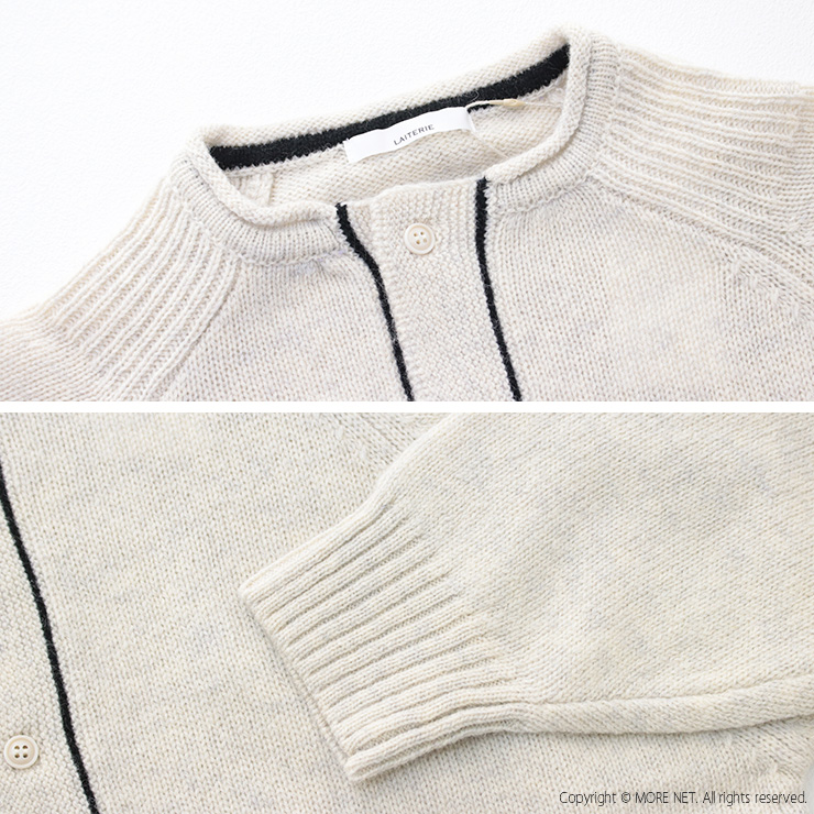 レイトリー LAITERIE ヘリテッジニットカーディガン LK24404 トップス 無地 配色 バイカラー 羽織 レディース /返品・交換不可/SALE セール | LAITERIE | 08