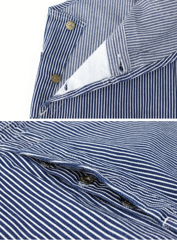 Lee（リー） ヒッコリーストライプ オーバーオールパンツ LM7254-2104