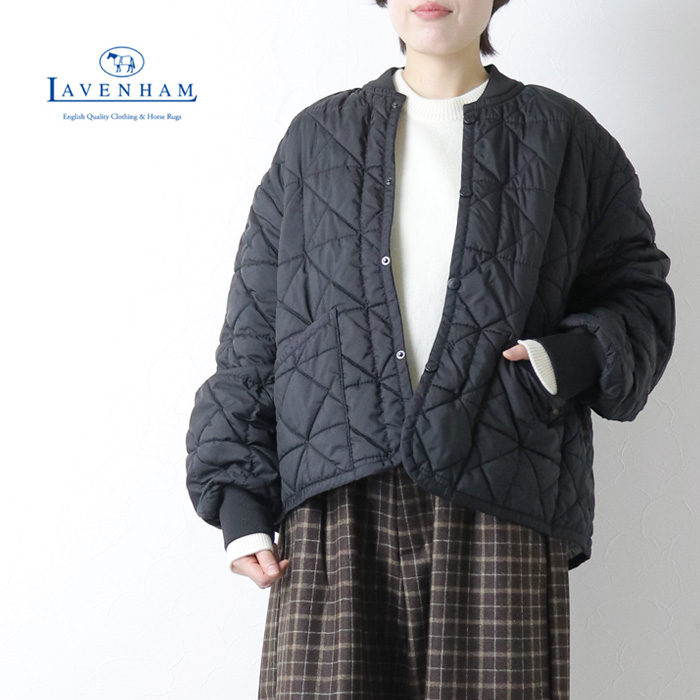 ラベンハム LAVENHAM ウォッシュドボンバージャケット ウィメンズ LV12113 イギリス製 ブルゾン キルティング 中綿 アウター レディース LAVENHAM（ラベンハム） ウォッシュドボンバージャケット ウィメンズ