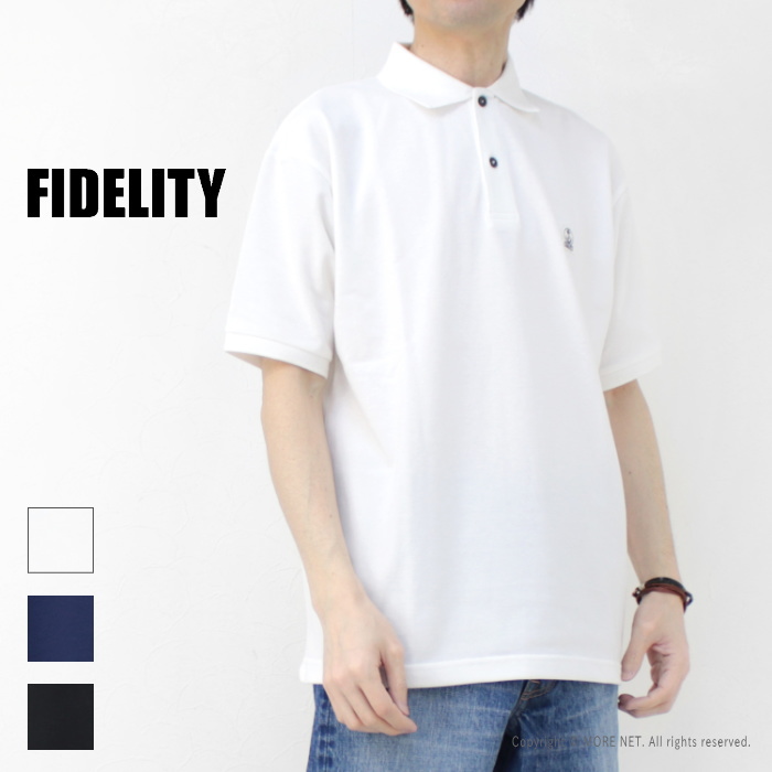 フィデリティ FIDELITY エンブレムポロシャツ M-24575011 メンズ 半袖 ワンポイン...