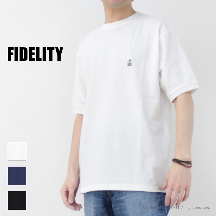 フィデリティ FIDELITY エンブレム半袖クルーネック M-24575012 メンズ Tシャツ ...
