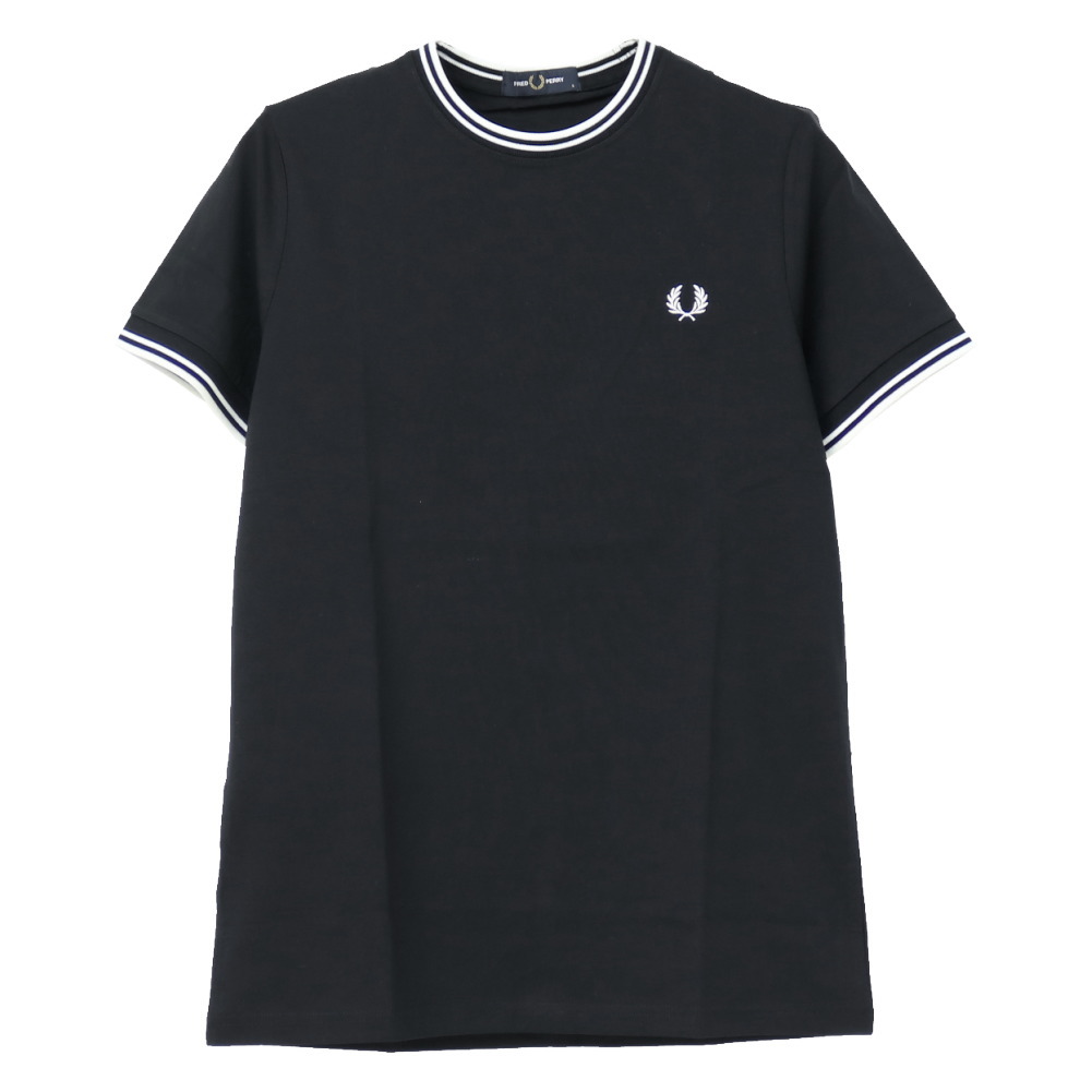 【FRED PERRY】ツイン Tシャツ（メンズ） FRED PERRY フレッドペリー ツインティップラインTシャツ M1588