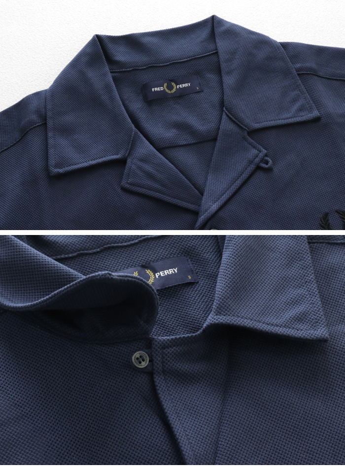 FRED PERRY（フレッドペリー） コンプレスメッシュ オープンシャツ