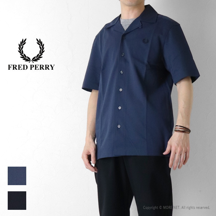 FRED PERRY（フレッドペリー） コンプレスメッシュ オープンシャツ