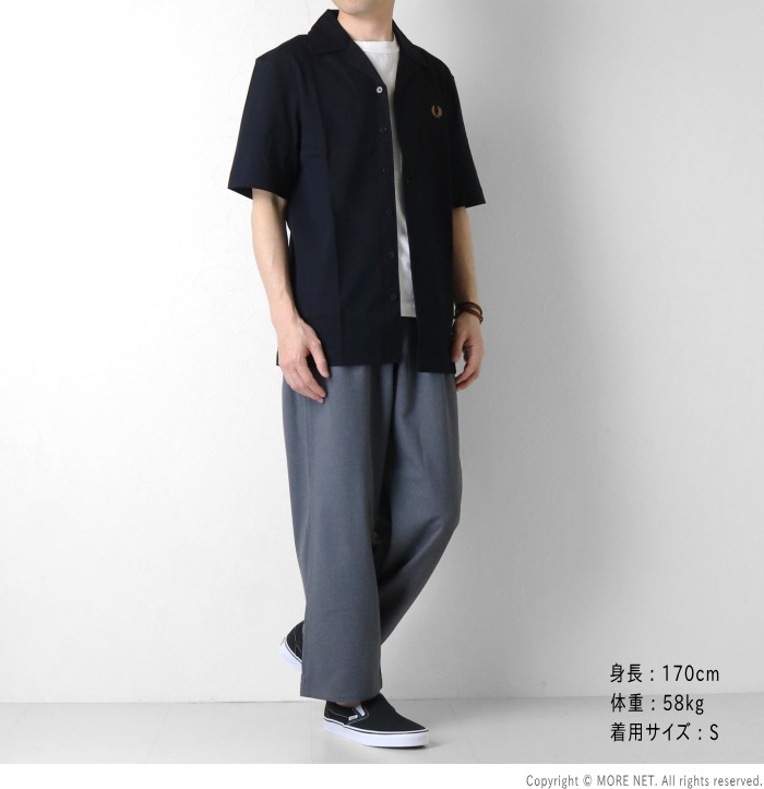 FRED PERRY（フレッドペリー） コンプレスメッシュ オープンシャツ
