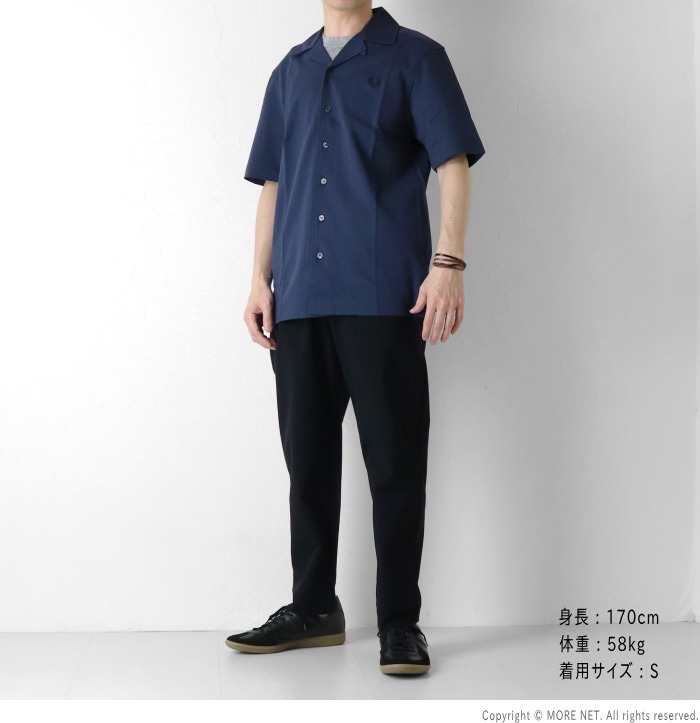 FRED PERRY（フレッドペリー） コンプレスメッシュ オープンシャツ