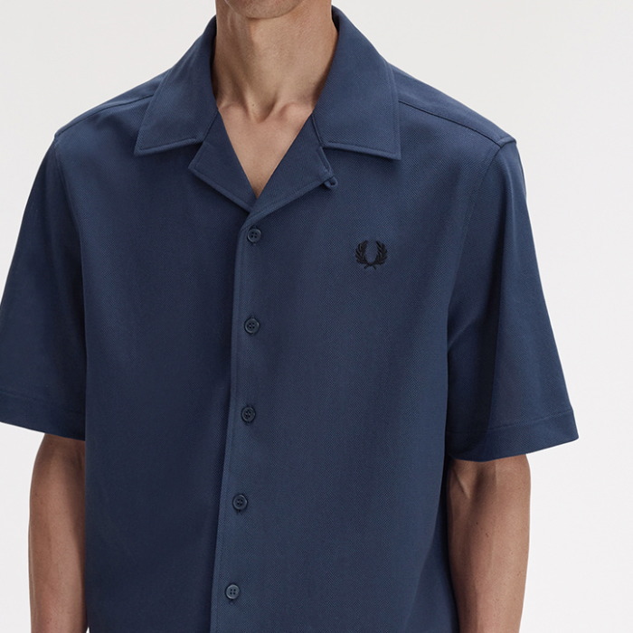 FRED PERRY（フレッドペリー） コンプレスメッシュ オープンシャツ