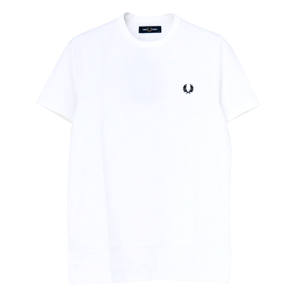 フレッドペリー FRED PERRY ワンポイントロゴ刺繍Tシャツ M3519 メンズ 半袖 リンガー 2024春夏｜more-net2｜11