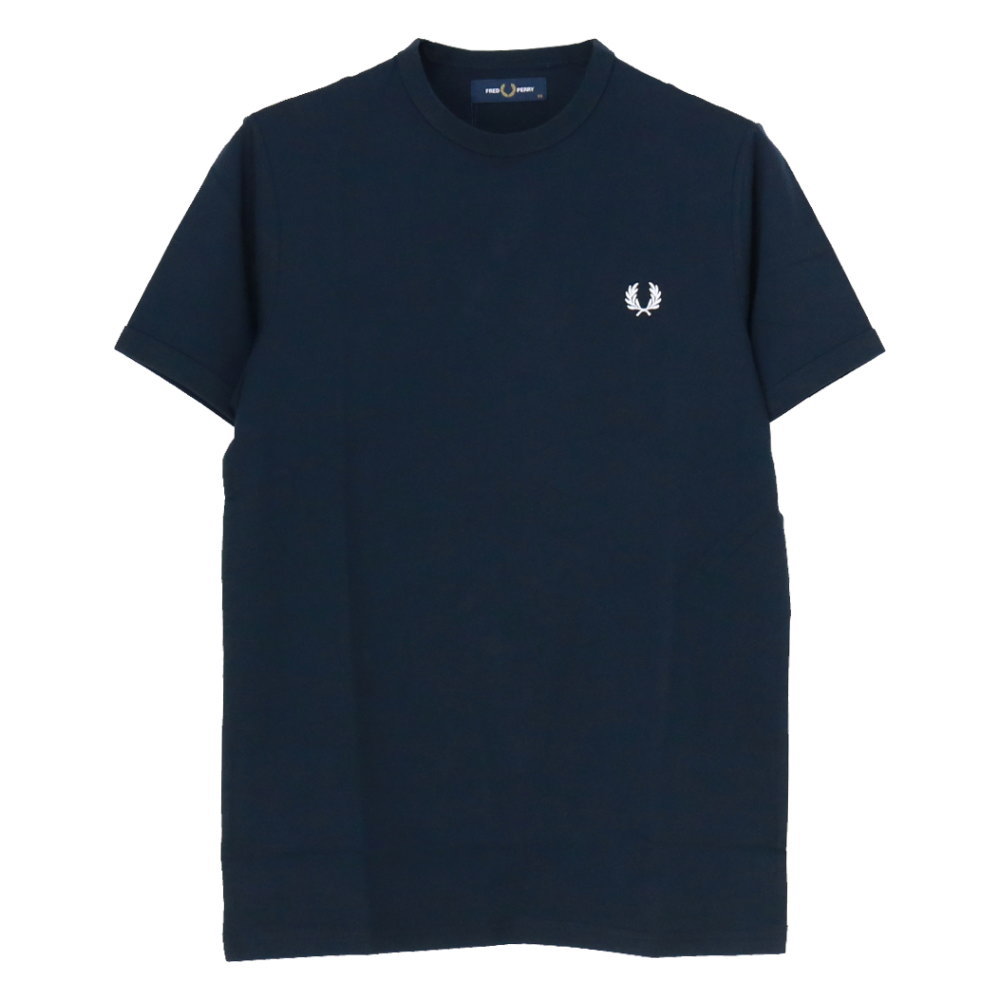 フレッドペリー ワンポイントロゴ刺繍Tシャツ M3519 メンズ 半袖 リンガー 2024春夏 FR...