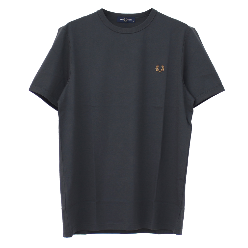 フレッドペリー FRED PERRY ワンポイントロゴ刺繍Tシャツ M3519 メンズ 半袖 リンガー 2024春夏｜more-net2｜06