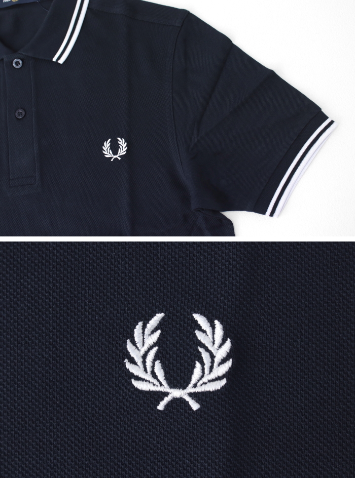 フレッドペリー FRED PERRY ツインティップラインポロシャツ M3600 メンズ ワンポイント ピケ 2025春夏 | FRED PERRY | 13