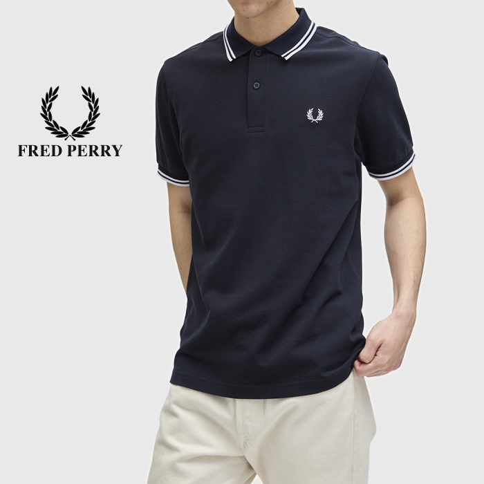 フレッドペリー FRED PERRY ツインティップラインポロシャツ M3600 メンズ ワンポイント ピケ 2025春夏 | FRED PERRY | 19