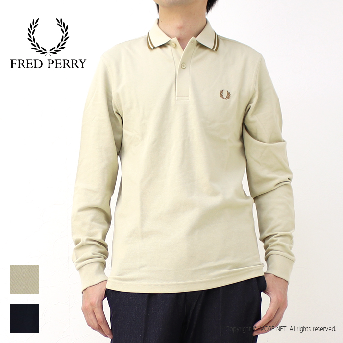 フレッドペリー FRED PERRY ツインティップライン ロングスリーブポロシャツ M3636 フレッドペリーシャツ 長袖 ワンポイント刺繍  /返品・交換不可/SALE セール