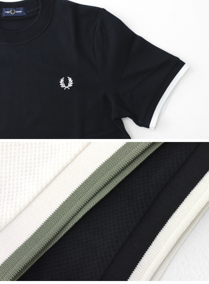 フレッドペリー FRED PERRY ティップライン ピケTシャツ M4654 メンズ 鹿の子 半袖 ワンポイント刺繍 2025春夏 爆買 | FRED PERRY | 06