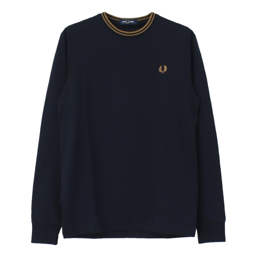 フレッドペリー FRED PERRY ツインティップTシャツ M9602 メンズ 長袖 ローレル刺繍 ワンポイント 2023秋冬