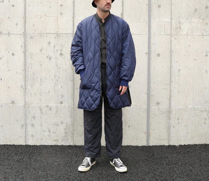 マニュアルアルファベット Manual Alphabet ナンガ別注 FTQ リバーシブル ダウンコート MA-J-377 メンズ 日本製 キルティング ジャケット MANUAL ALPHABET（マニュアルアルファベット） ナンガ別注 FTQ