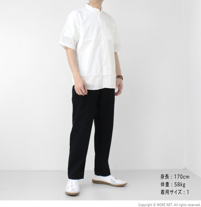 マニュアルアルファベット Manual Alphabet コットンリネンルーズフィットバンドカラーシャツ MA-S-783 日本製 半袖 2025春夏 /返品・交換不可/SALE セール | MANUAL ALPHABET | 12