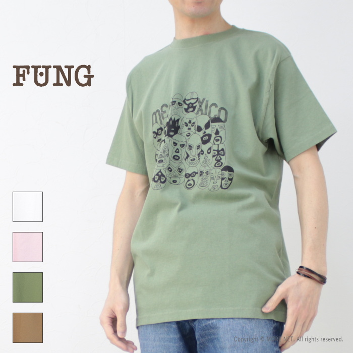 ファング FUNG プリントTシャツ MEXICO メンズ 半袖 ルーズフィット リラックス 202...