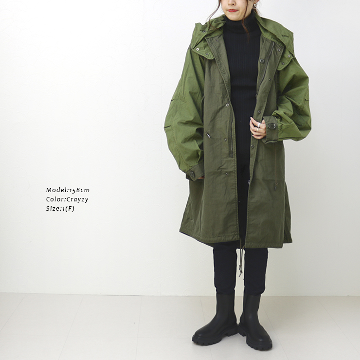 カーキ KHA:KI ミリタリーコート NEW TYPE-65 COAT MIL22FJK3180