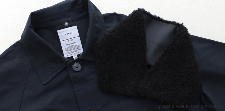 カーキ KHA:KI リムーバルカラーコート REMOVAL COLLAR COAT MIL24FJK3217 レディース トレンチ ファー ミドル丈 セミロング /返品・交換不可/SALE セール | kha:ki | 08