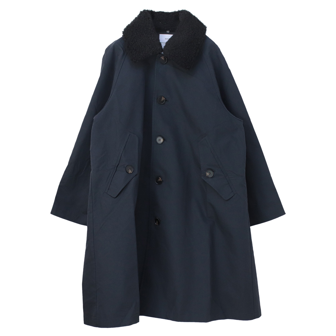 カーキ KHA:KI リムーバルカラーコート REMOVAL COLLAR COAT MIL24FJK3217 レディース トレンチ ファー ミドル丈 セミロング /返品・交換不可/SALE セール | kha:ki | 02