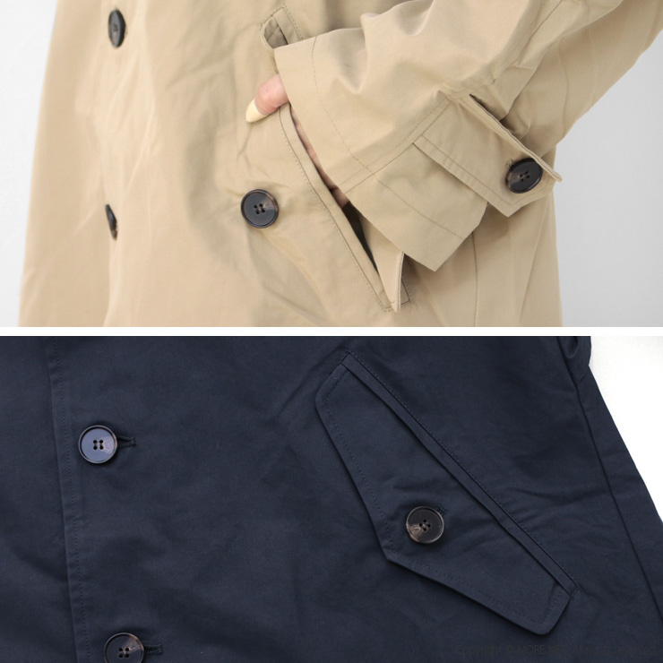 カーキ KHA:KI リムーバルカラーコート REMOVAL COLLAR COAT MIL24FJK3217 レディース トレンチ ファー ミドル丈 セミロング /返品・交換不可/SALE セール | kha:ki | 10