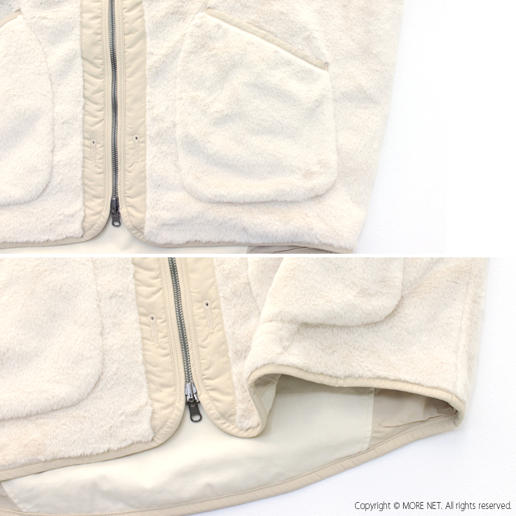 カーキ KHA:KI リバーシブルライナーワイドジャケット REV LINNER WIDE JACKET 24FJK3221 キルティング ファー パッチワーク /返品・交換不可/SALE セール | kha:ki | 09