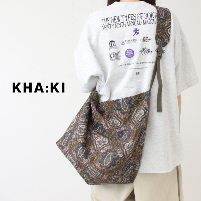 kha:ki カーキ KHA:KI ショルダーサック2.0 ペイズリー/SHOULDER