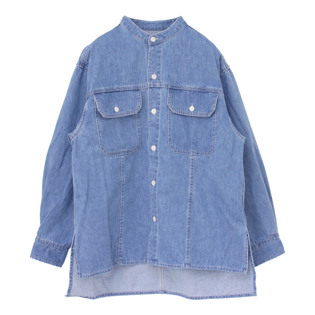カーキ KHA:KI サイドスリットデニムジャケット MIL25HJK3234 トップス シャツ 長袖 羽織 ボタン レディース 2025春夏 /返品・交換不可/SALE セール | kha:ki | 02