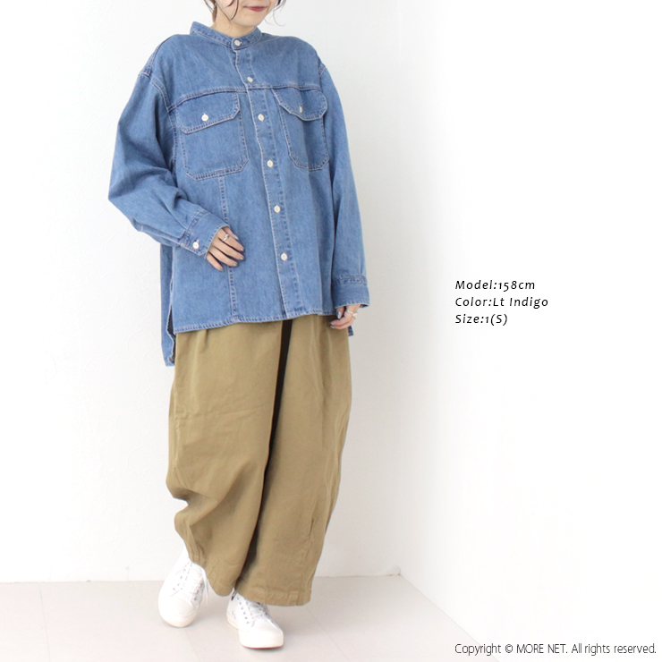 カーキ KHA:KI サイドスリットデニムジャケット MIL25HJK3234 トップス シャツ 長袖 羽織 ボタン レディース 2025春夏 /返品・交換不可/SALE セール | kha:ki | 05