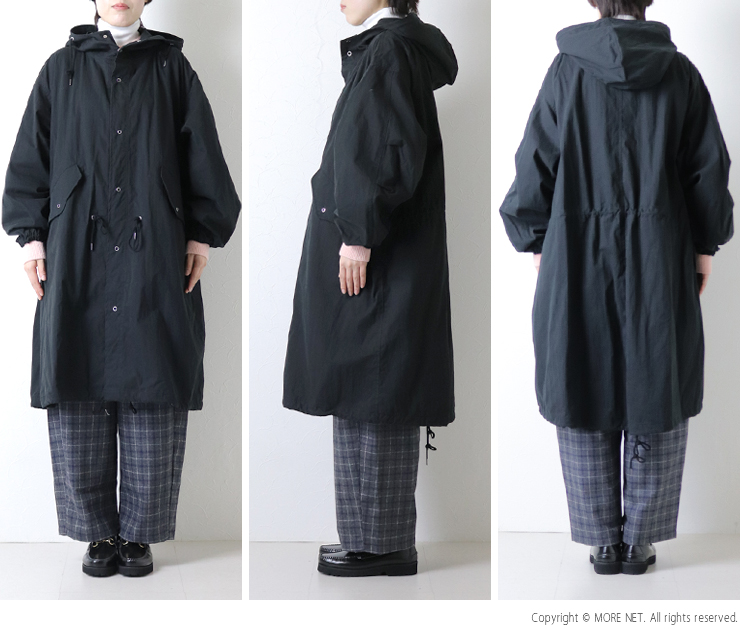 マノン MANON ジャージービッグロングコート MANON】24AW MNN-CT-046 JERSEY BIG COAT ジャージービッグロング