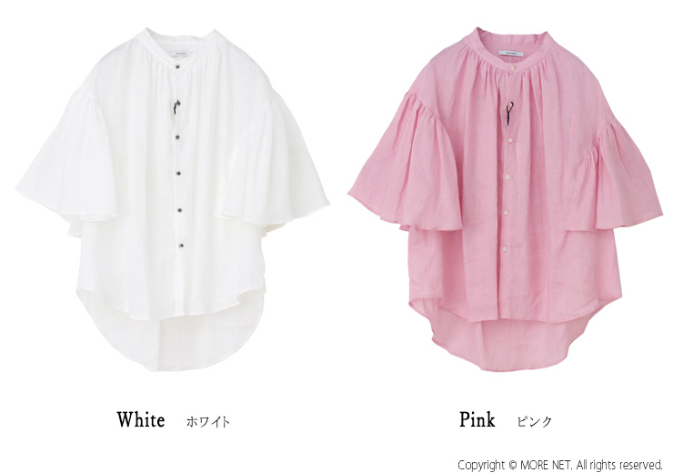 SALE セール/マノン MANON ファンスリーブリネンアミカルシャツ/FAN SLEEVE LINEN AMICAL SHT MNN-SH-290 ブラウス 無地  2025春夏 /返品・交換不可 楽天市場】[SALE セール] マノン MANON ファンスリーブリネン